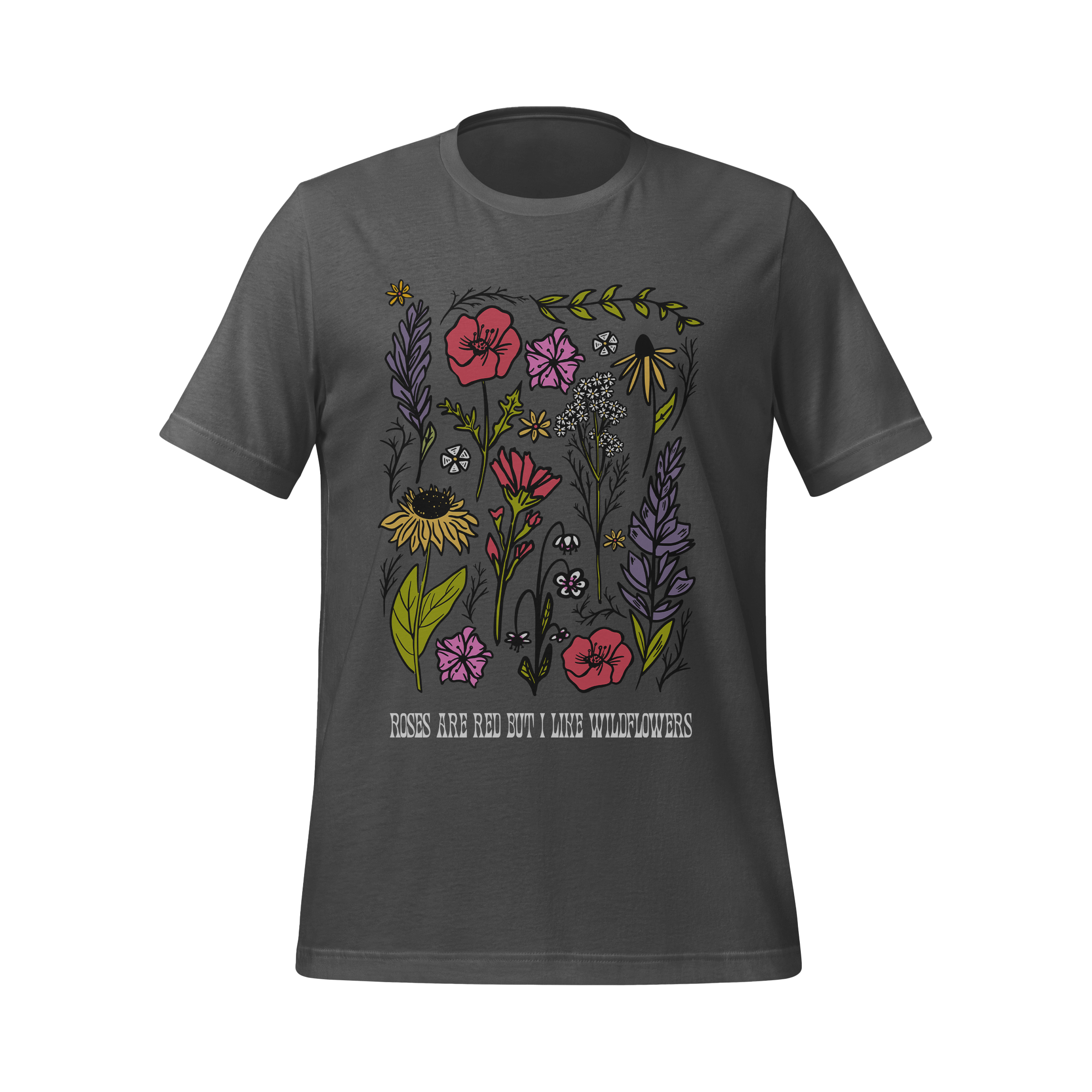 I Like Wildflowers Adult Tee