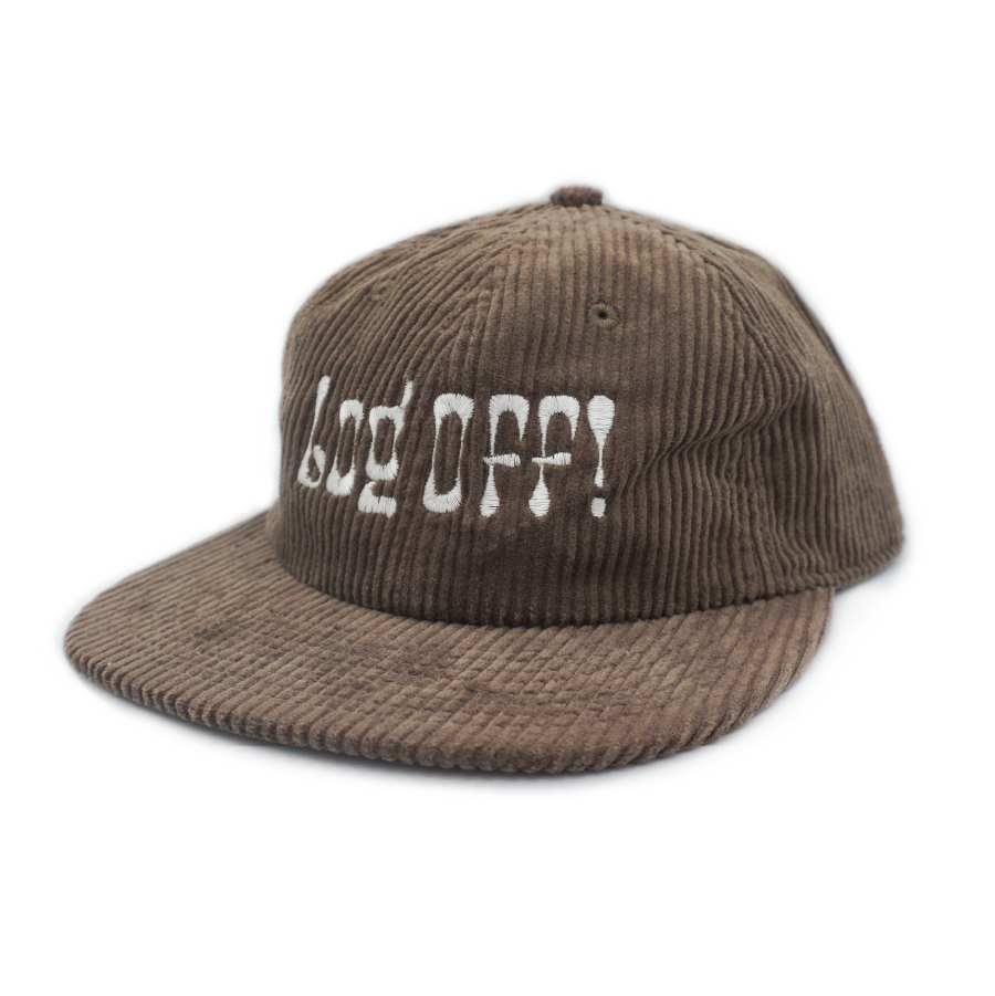 Log Off! Embroidered Corduroy Hat