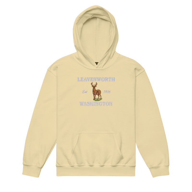 Leavenworth Retro Deer Youth Hoodie