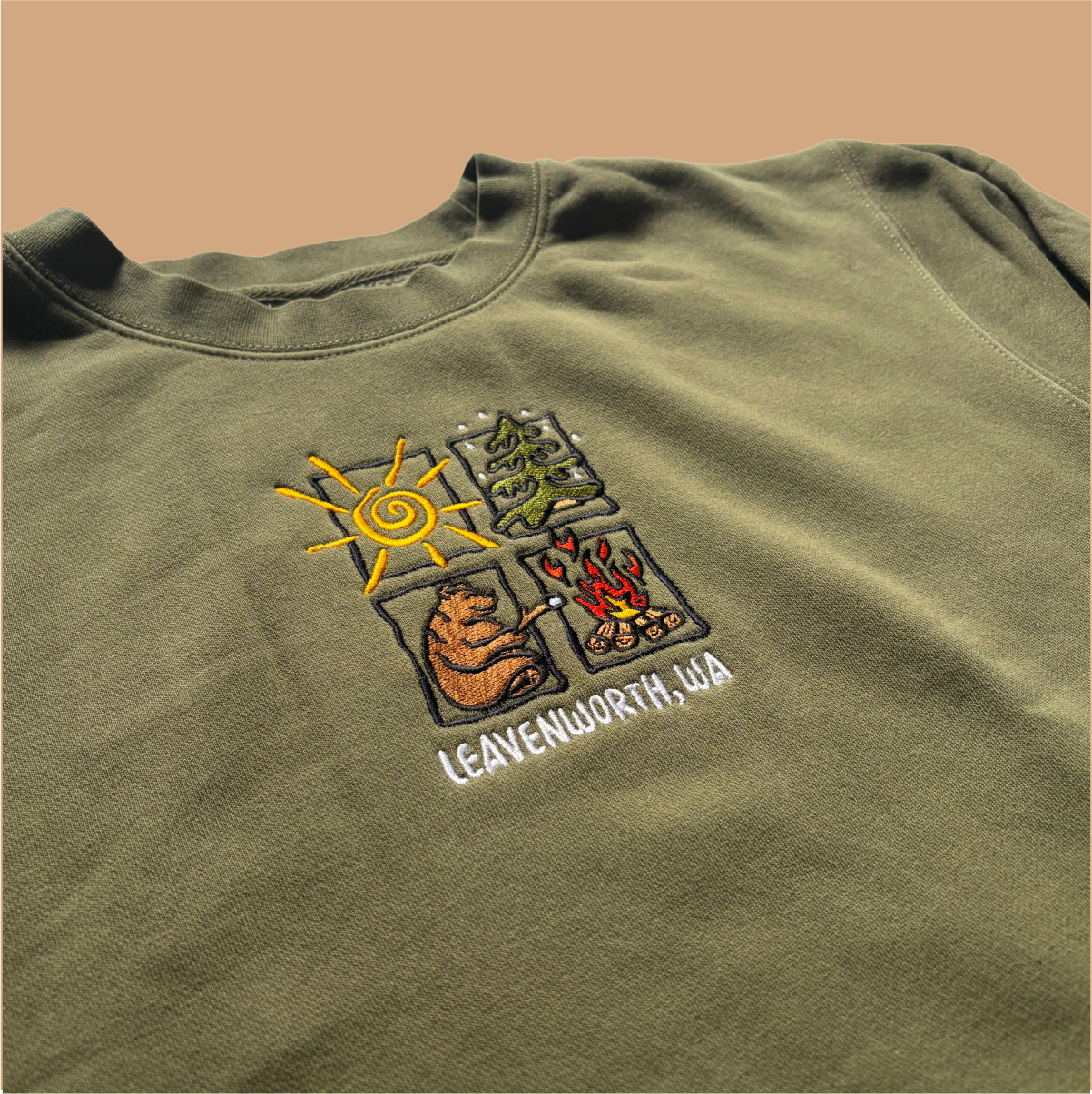 Leavenworth Bear Camp Crewneck