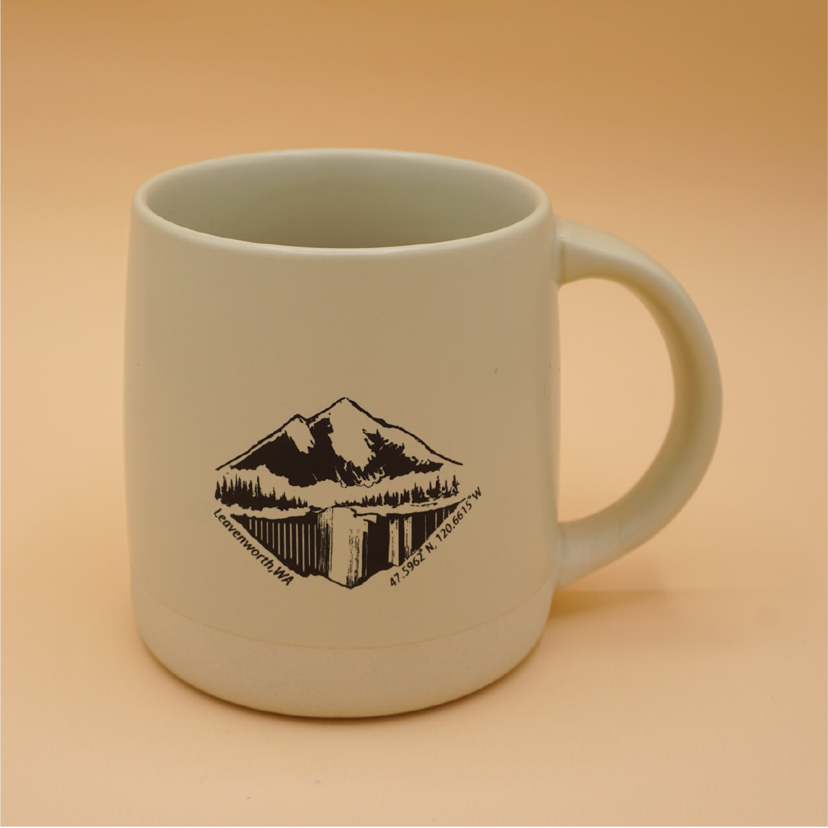 Leavenworth Latitude Longitude Mug