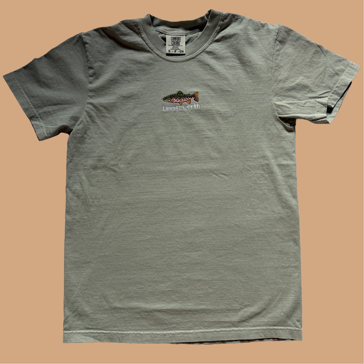 Leavenworth Trout Embroidered Tee