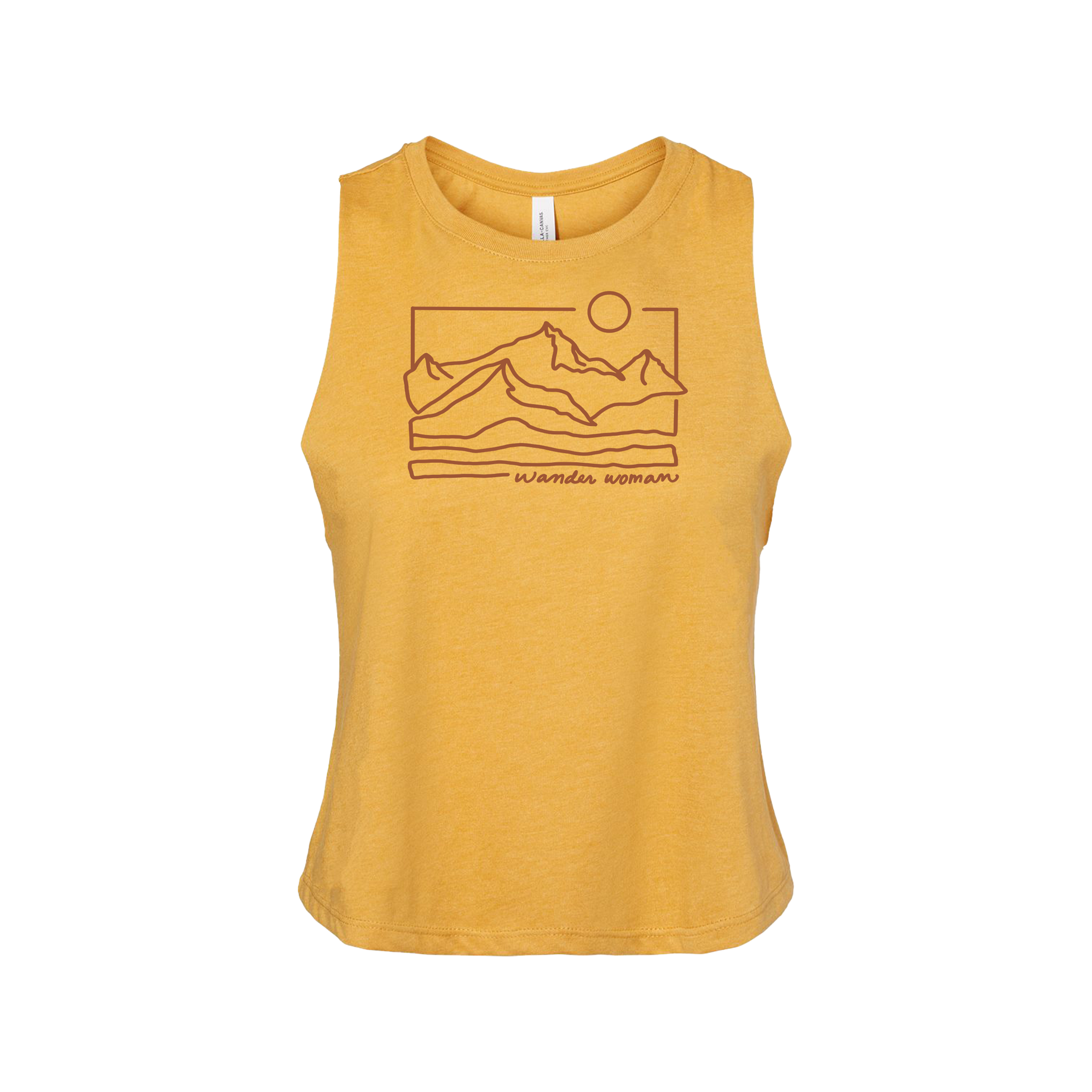 Wander Woman Ladies Cropped Tank