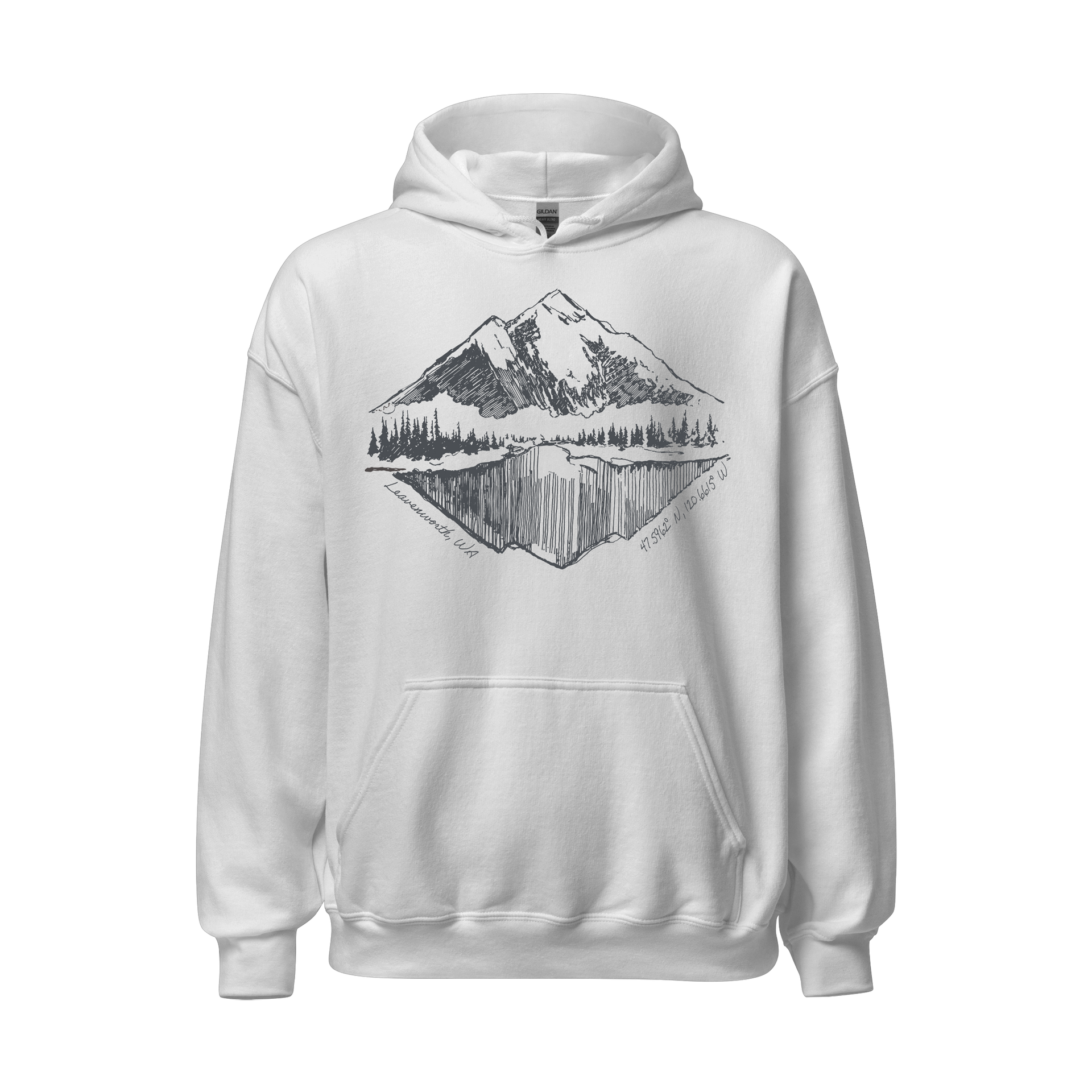 Leavenworth Latitude Longitude Hoodie
