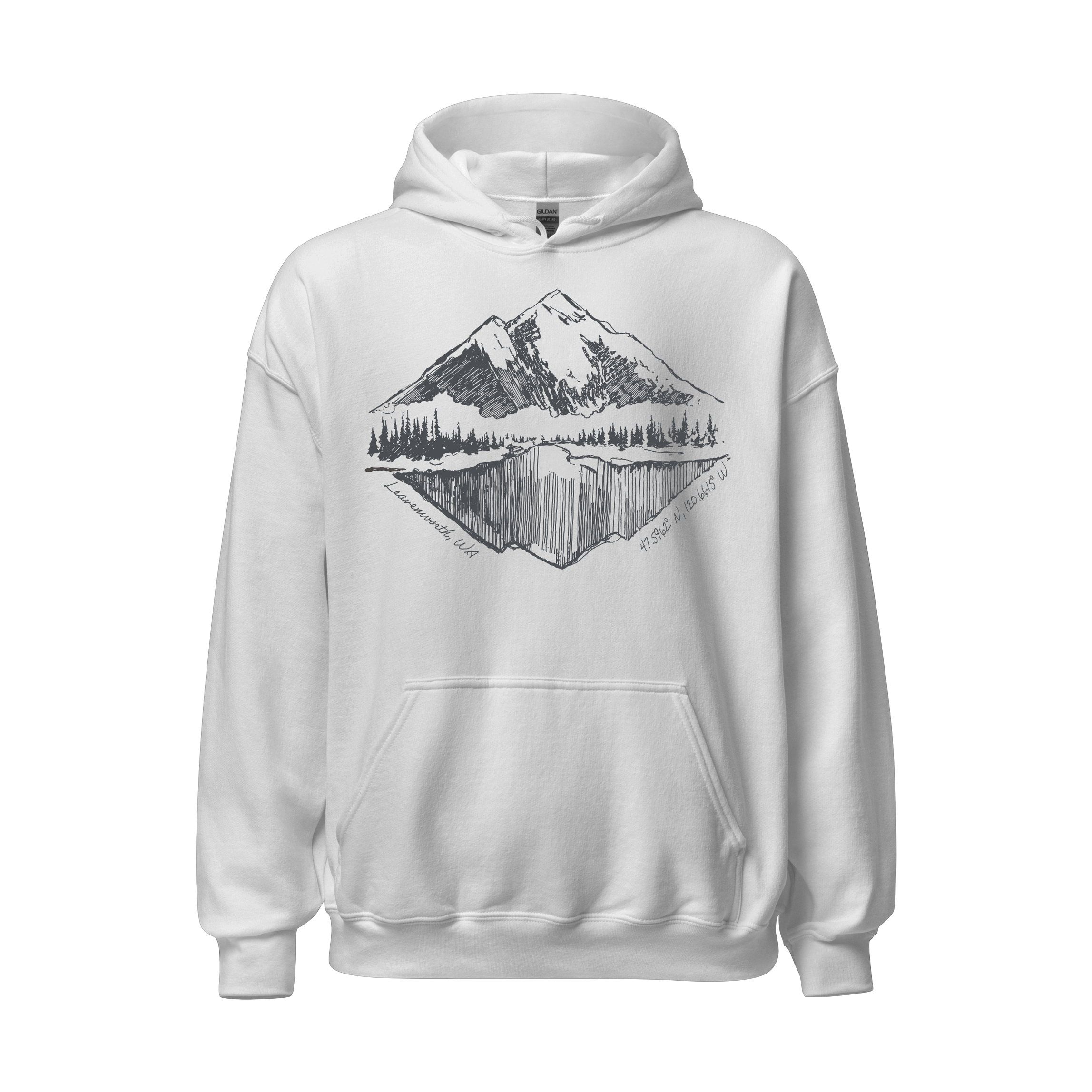 Leavenworth Latitude Longitude Hoodie