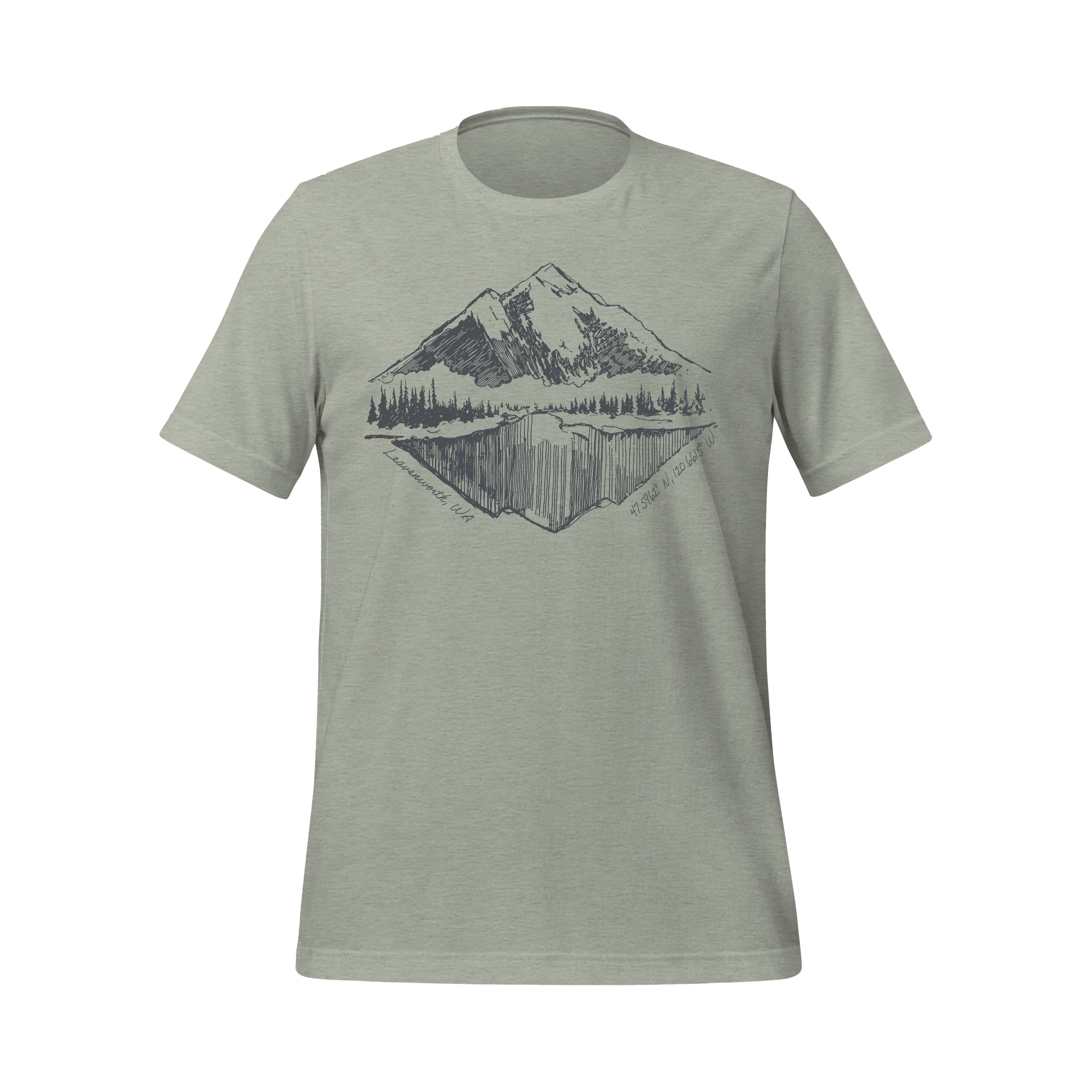 Leavenworth Latitude Longitude Tee