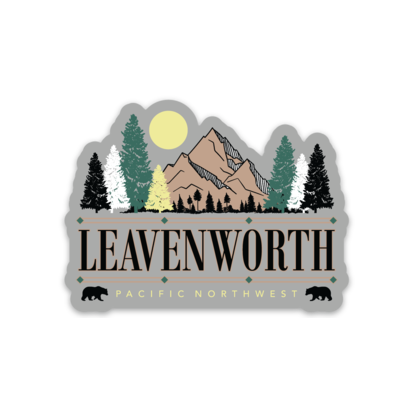 Leavenworth Black Bear Sticker