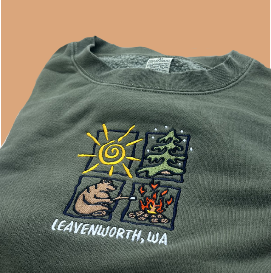 Leavenworth Bear Camp Crewneck