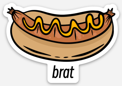 brat Bratwurst Sticker