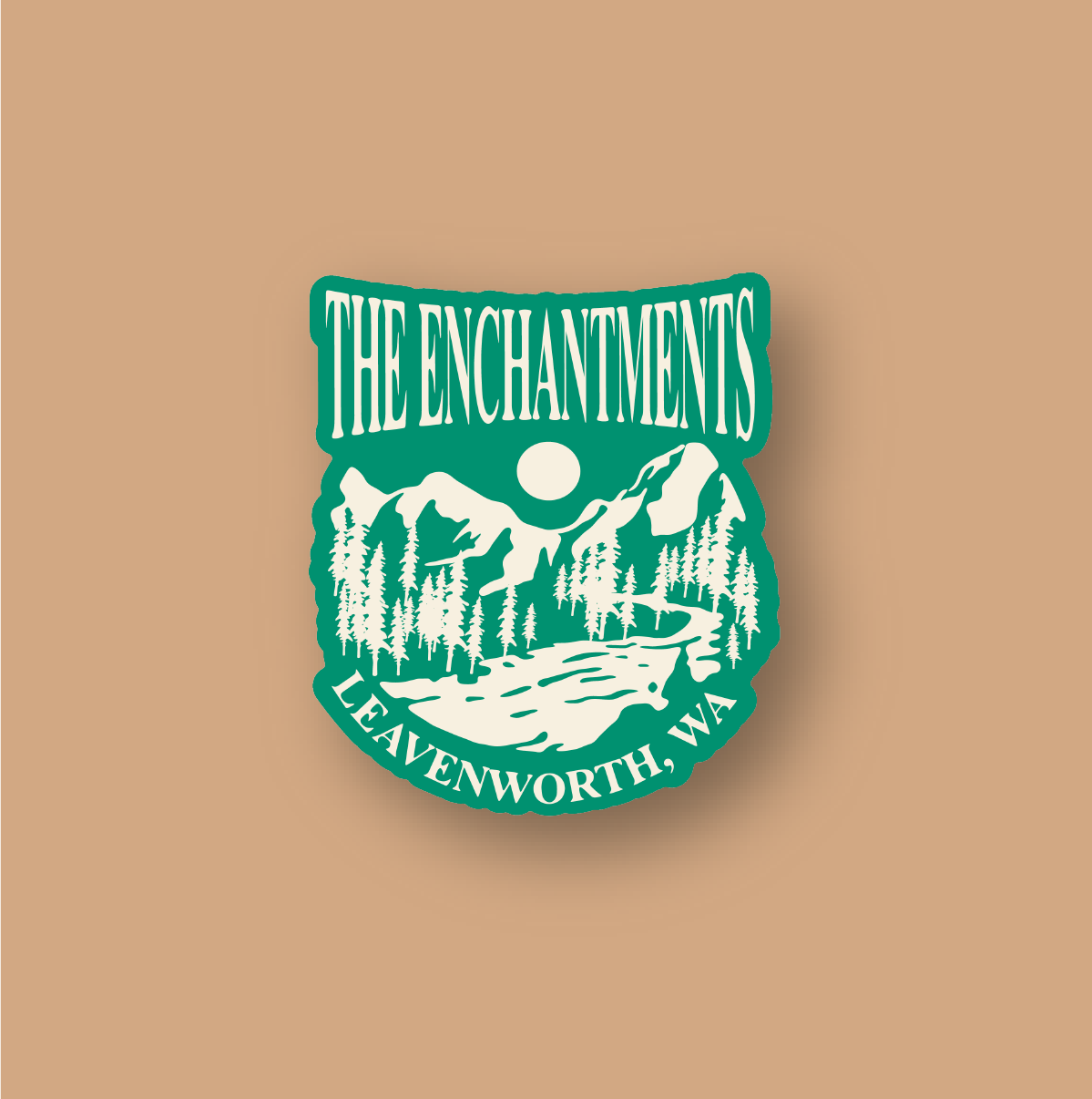 The Enchantments Green Sticker