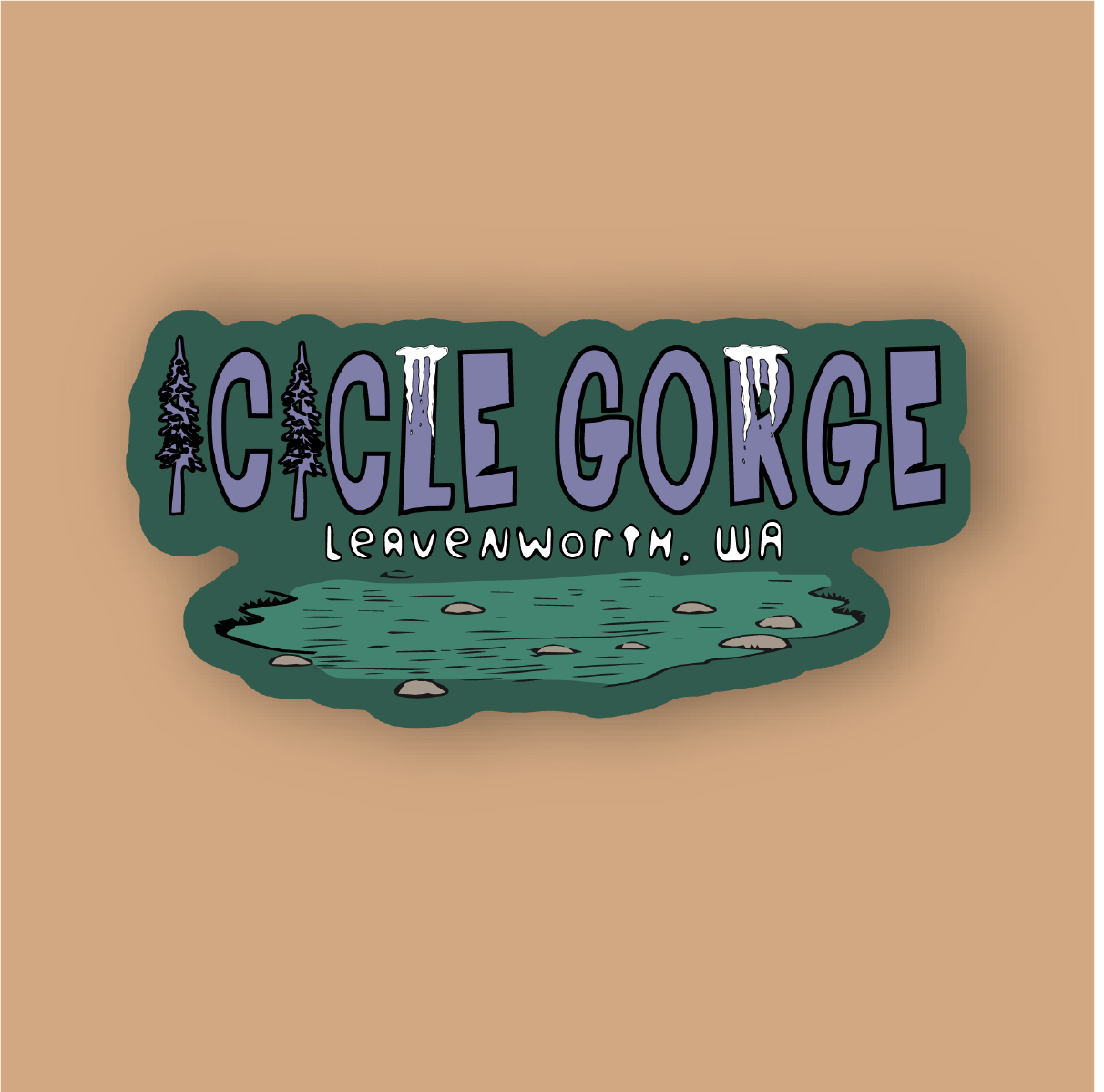 Icicle Gorge Sticker