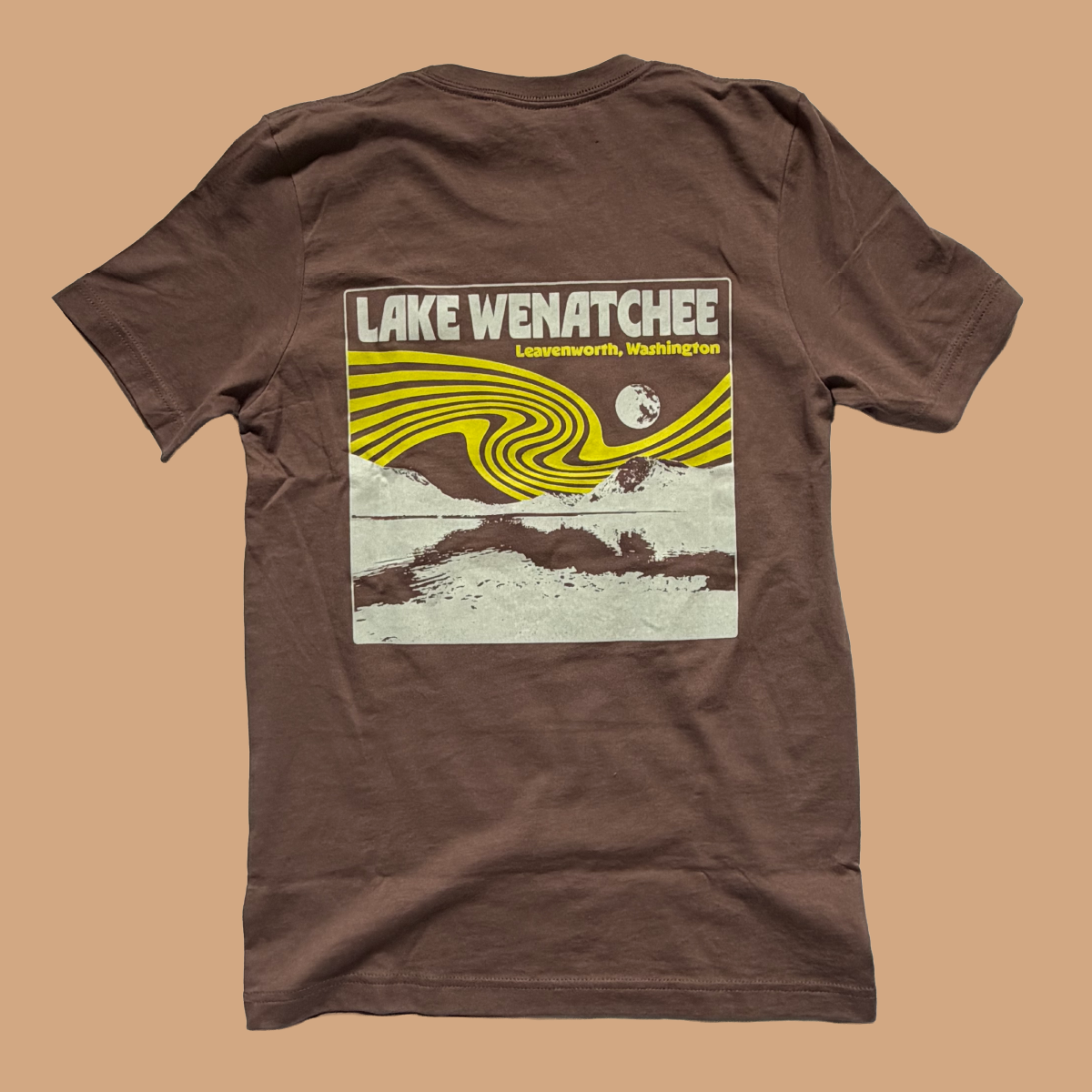 Lake Wenatchee Brown Tee