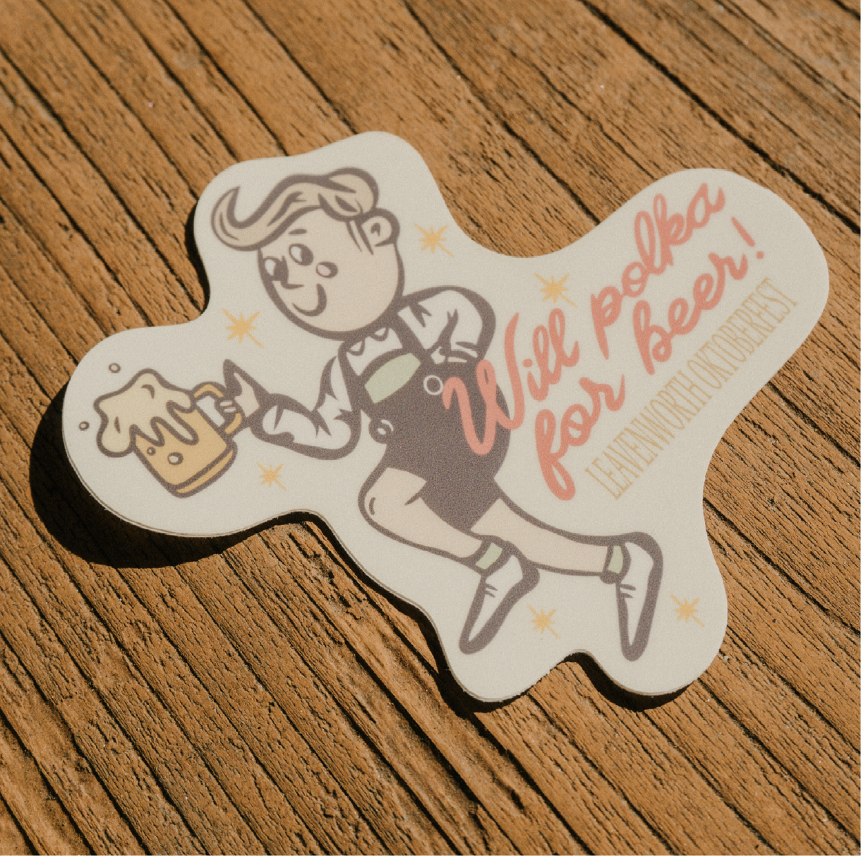 Will Polka for Beer Sticker