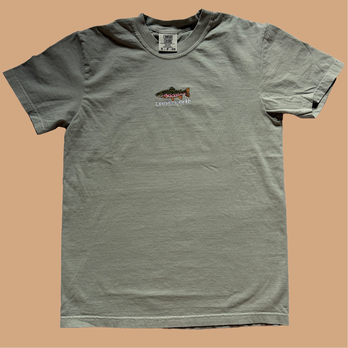 Leavenworth Trout Embroidered Tee